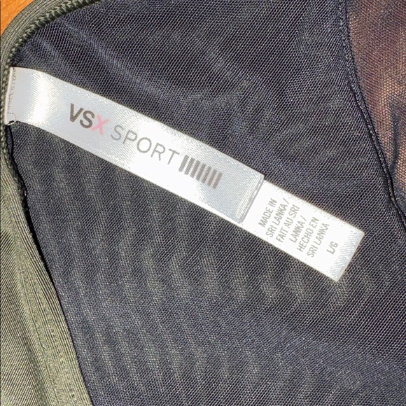 Victoria's Secret Sport Dark Green Strappy Sports Bra Size Large - Picture 4 of 7